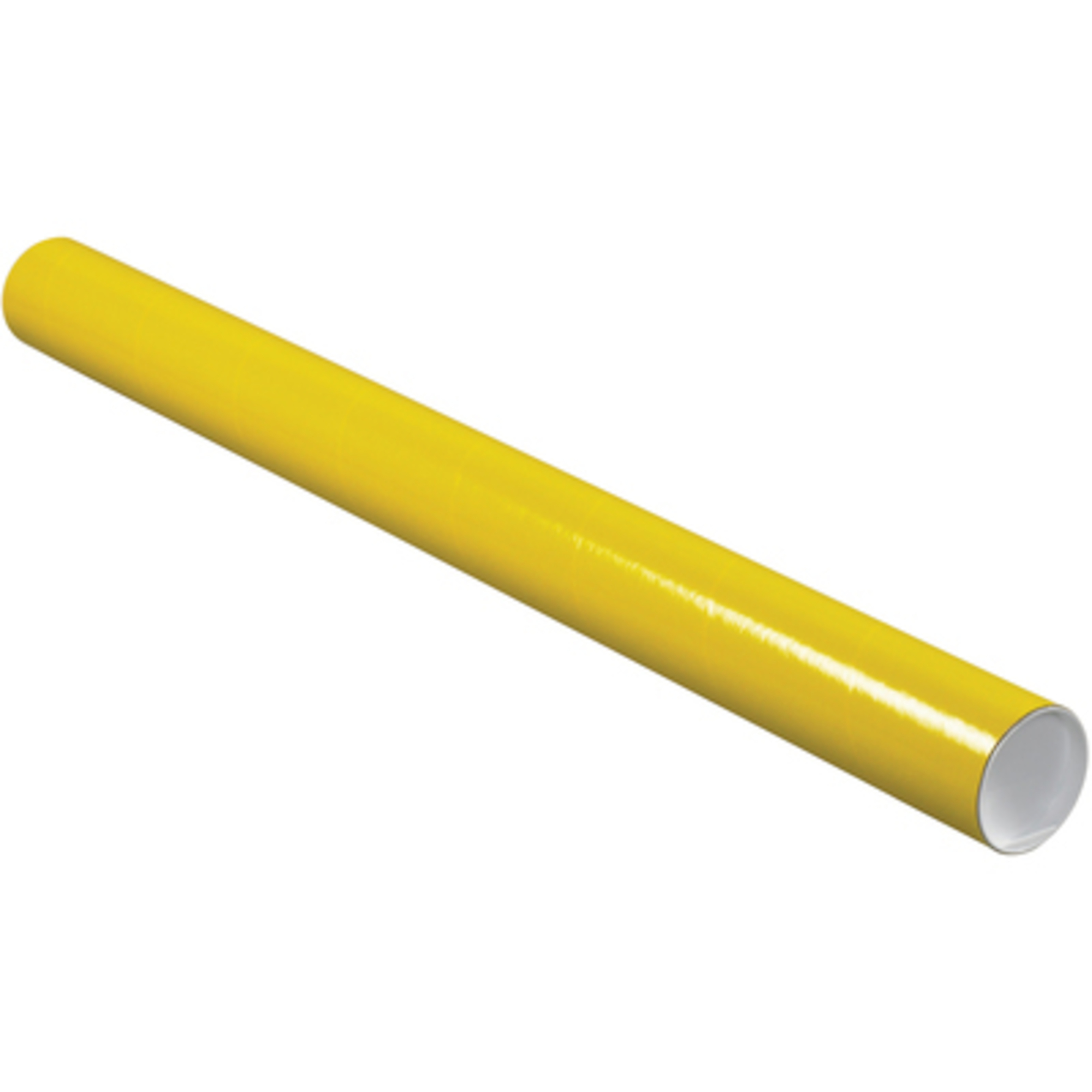 Stock Packaging Yellow Tubes with Caps — 3in. x 36in., 24 Pcs, Model# P3036Y